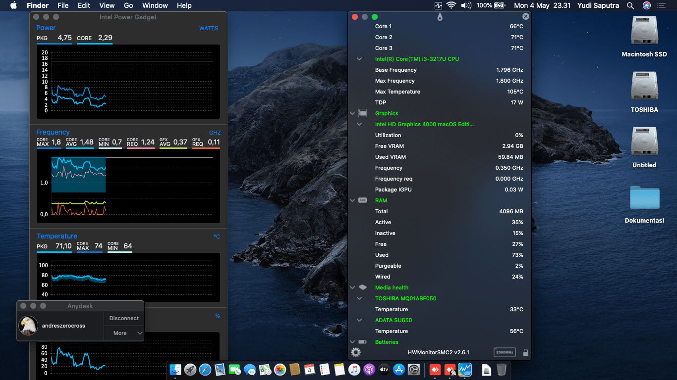 Asus X451CA VX182D [IvyBridge   Intel HD 4000] 3
